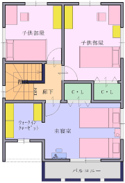 長崎住宅情報【SATO設計株式会社】注文住宅　2F間取図