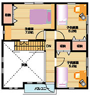 長崎住宅情報【SATO設計株式会社】注文住宅　2F間取図