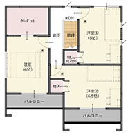 長崎住宅情報【SATO設計株式会社】注文住宅　2F間取図